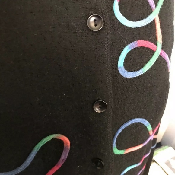 Ladies Wool Shirt Style Jacket/Sweater Size M - Picture 3 of 6